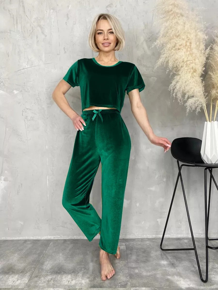 Blissful Days Short Sleeve Top and Pants Lounge Set Castello Clothing Line