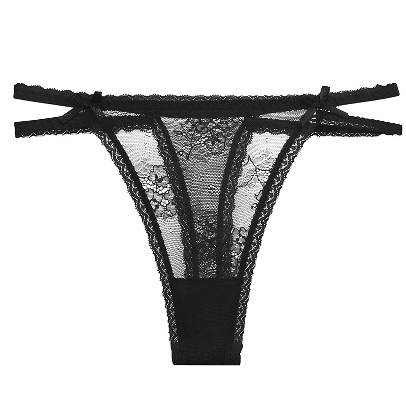 See through lace panty - High-Cut Double-Strap Castello Clothing Line