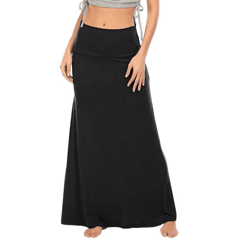 Low Waist Maxi Skirt in Cotton Farewell the Baggy Breezes  Castello Clothing Line