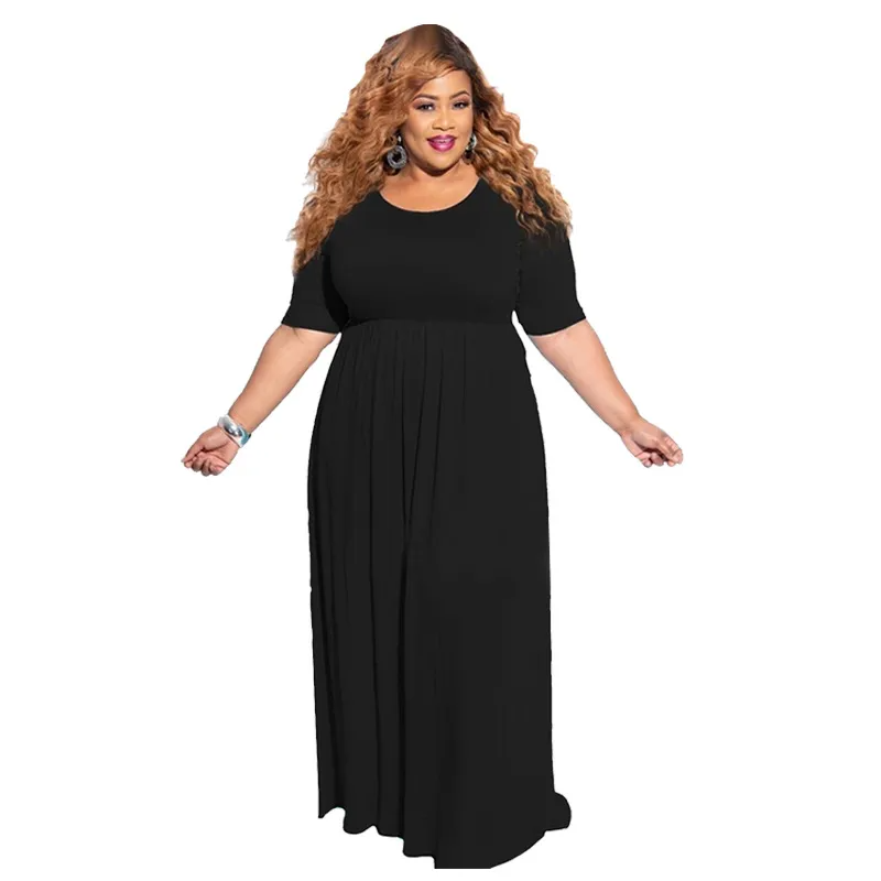 Kallista Plus Size Empire Waist Maxi Dress maxi dress Castello Clothing Line
