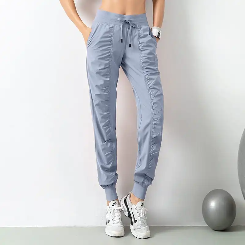 Flicker High-Rise Drawstring Ruched Jogger Pants Castello Clothing Line