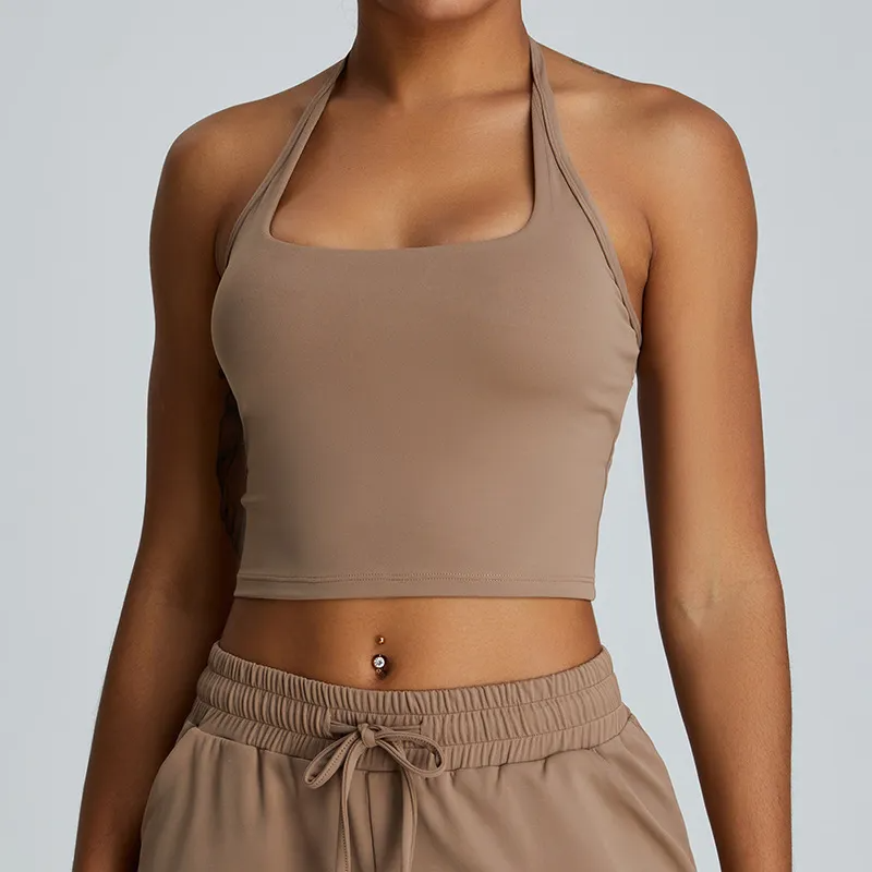 Vibrant Vibes Halter Crop Top Castello Clothing Line