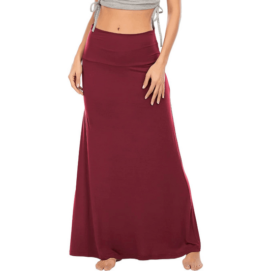 Low Waist Maxi Skirt in Cotton Farewell the Baggy Breezes  Castello Clothing Line