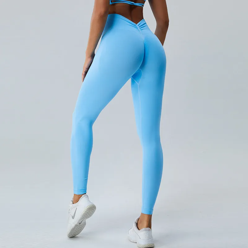 Frost High-Waist Seamless Scrunch Butt Leggings leggings Castello Clothing Line