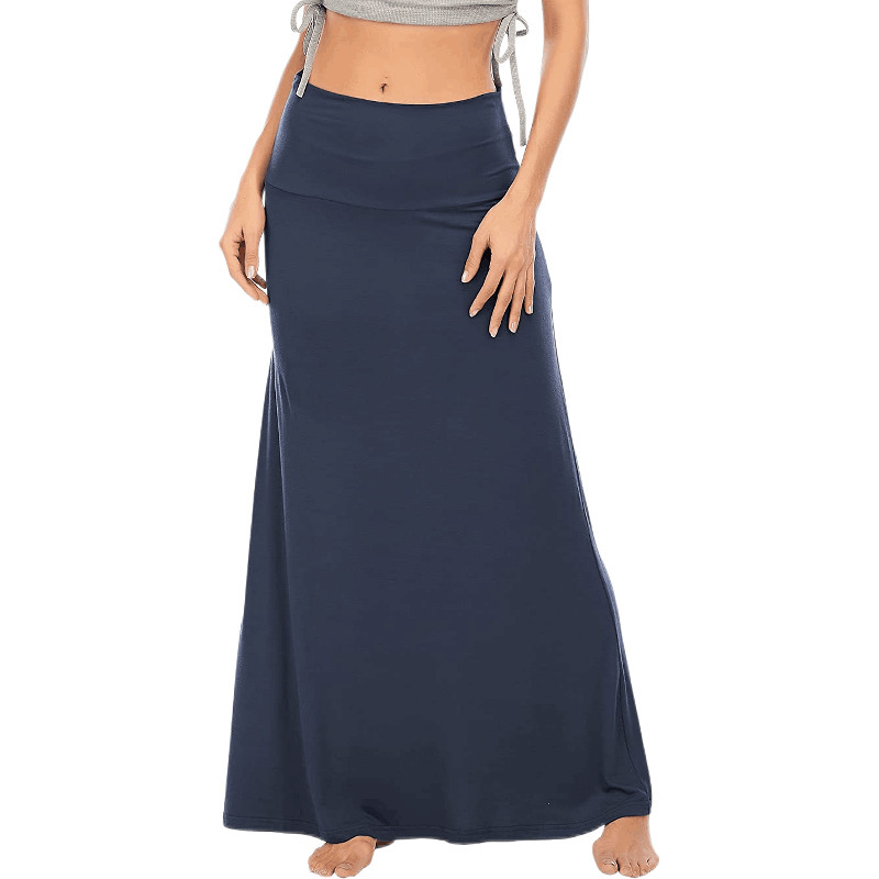 Low Waist Maxi Skirt in Cotton Farewell the Baggy Breezes  Castello Clothing Line