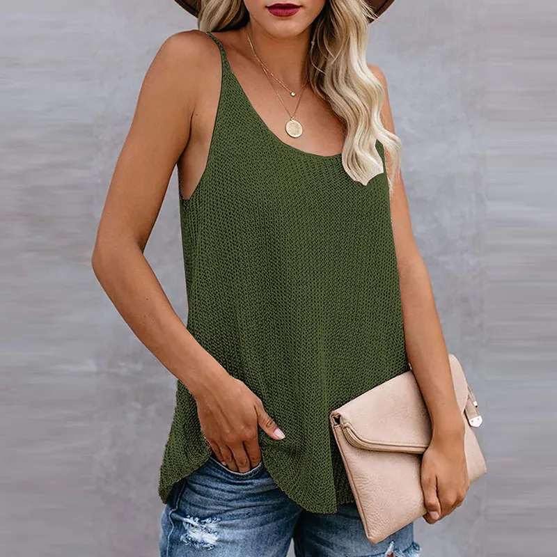 Breezy Days Knit Tank Top Castello Clothing Line