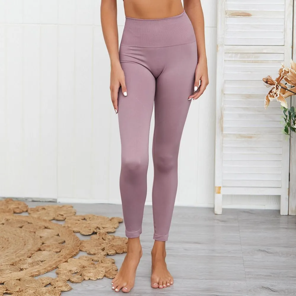 Lily High-Waist Seamless Stretch Leggings leggings Castello Clothing Line