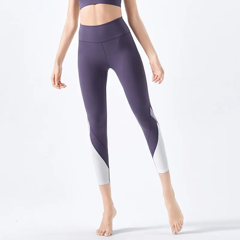 Kickstart High-Waist Contrast Panel Stretch Leggings leggings Castello Clothing Line
