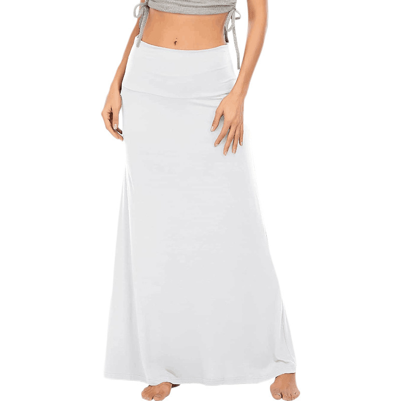 Low Waist Maxi Skirt in Cotton Farewell the Baggy Breezes  Castello Clothing Line
