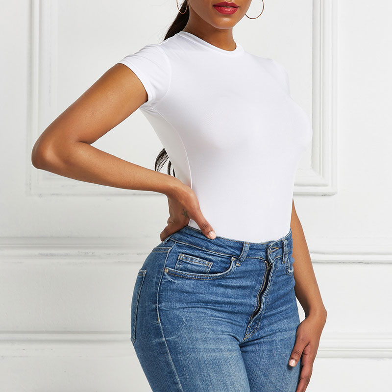 Clean Slate High-Cut Short Sleeve Bodysuit Castello Clothing Line