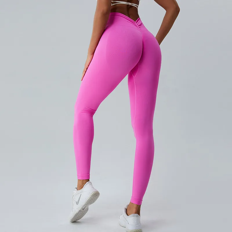 Frost High-Waist Seamless Scrunch Butt Leggings leggings Castello Clothing Line