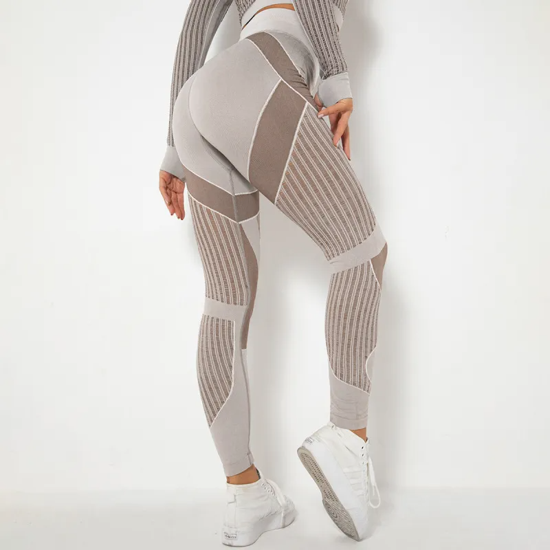 Unstoppable High-Rise Seamless Mesh Panel Leggings leggings Castello Clothing Line