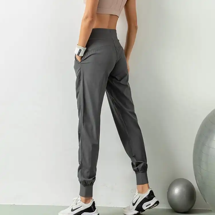 Flicker High-Rise Drawstring Ruched Jogger Pants Castello Clothing Line