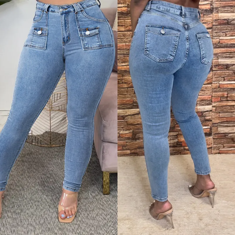 High Waist Contour Skinny Jeans Castello Clothing Line