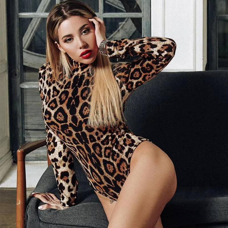 Fierce Vibes High Neck Long Sleeve Bodysuit Castello Clothing Line