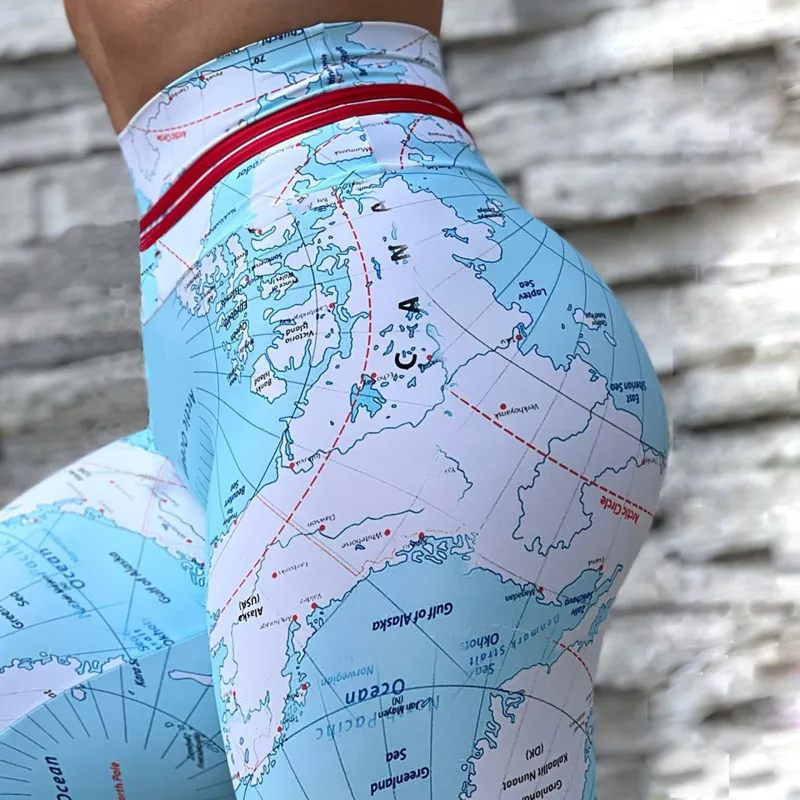 Pace High-Waist Printed Stretch Leggings leggings Castello Clothing Line