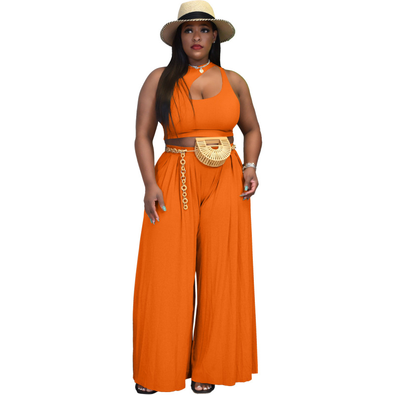 Trendy 2-Piece Wide Leg Pants Set Castello Clothing Line