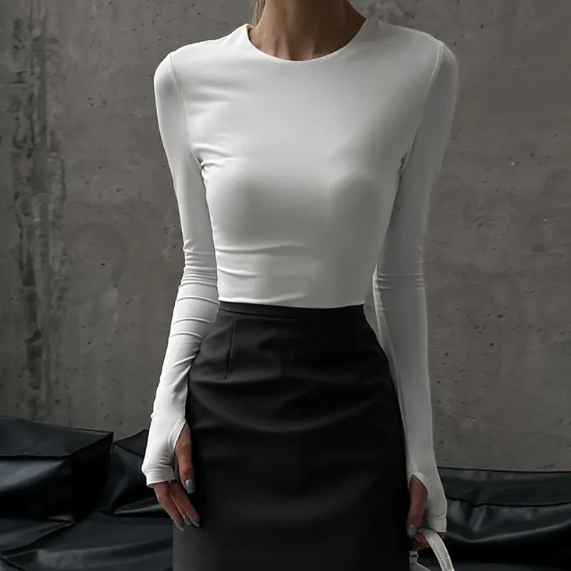 Sleek Move Long Sleeve Bodysuit Castello Clothing Line