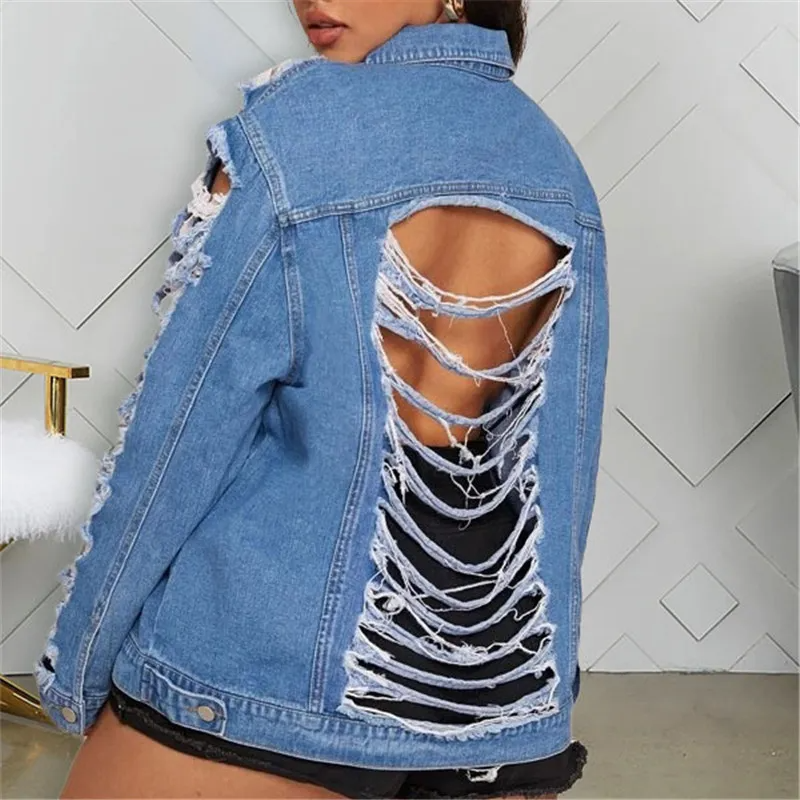 Revolt Vintage Slim Fit Distressed Plus Size Denim Jacket Castello Clothing Line