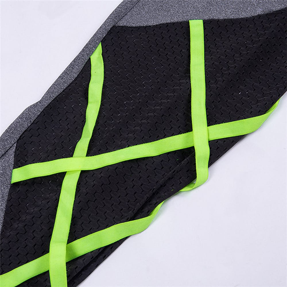 Thrill High-Rise Mesh Panel Workout Leggings leggings Castello Clothing Line