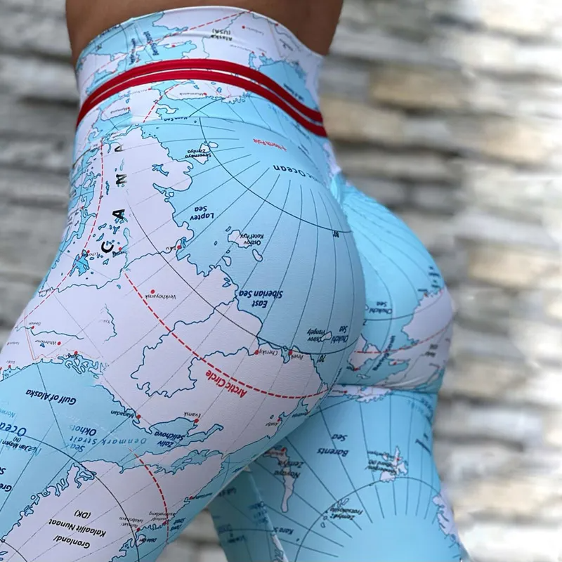 Pace High-Waist Printed Stretch Leggings leggings Castello Clothing Line