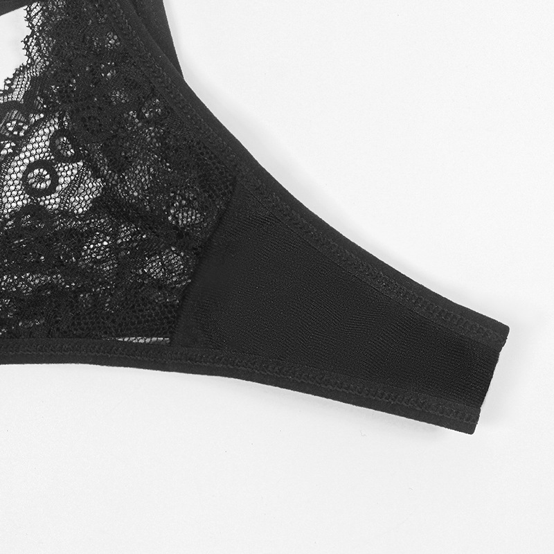 Lace Cut Out Thong Panty Castello Clothing Line