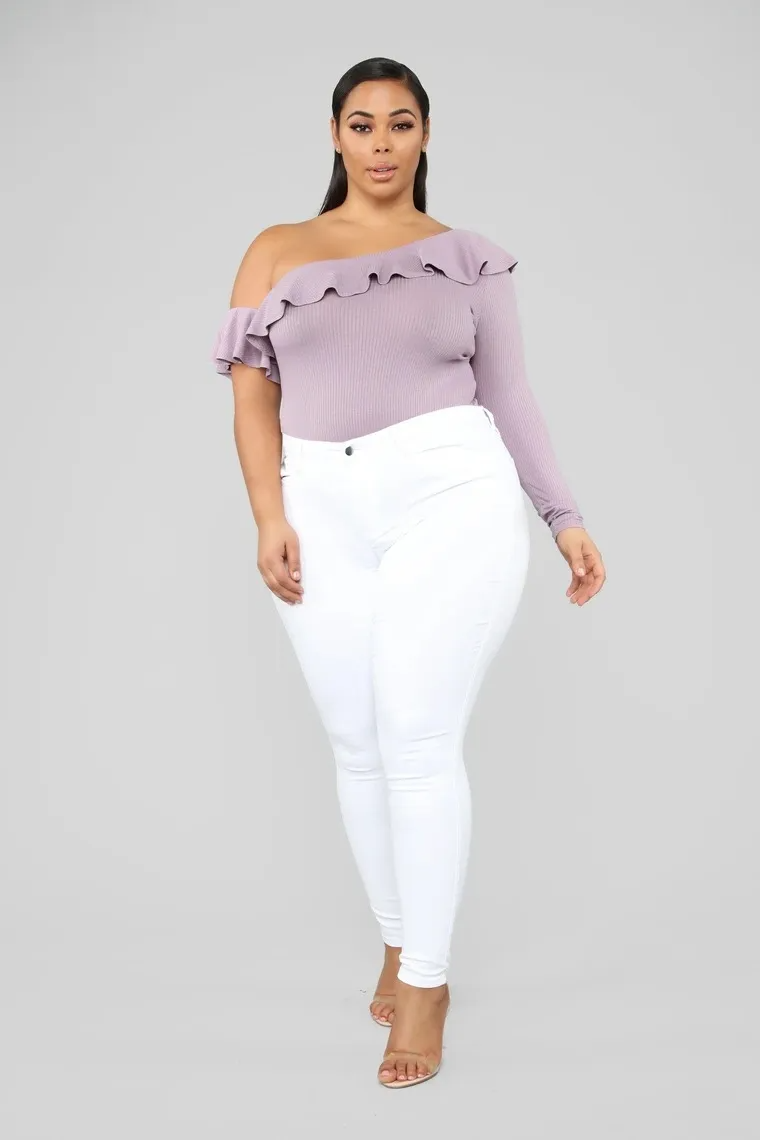 Plus Size High Waist Denim Jeans Castello Clothing Line