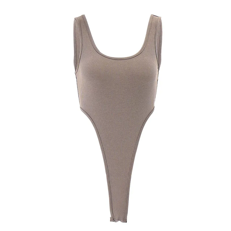 Bold Bliss High-Cut Scoop-Neck Bodysuit Castello Clothing Line