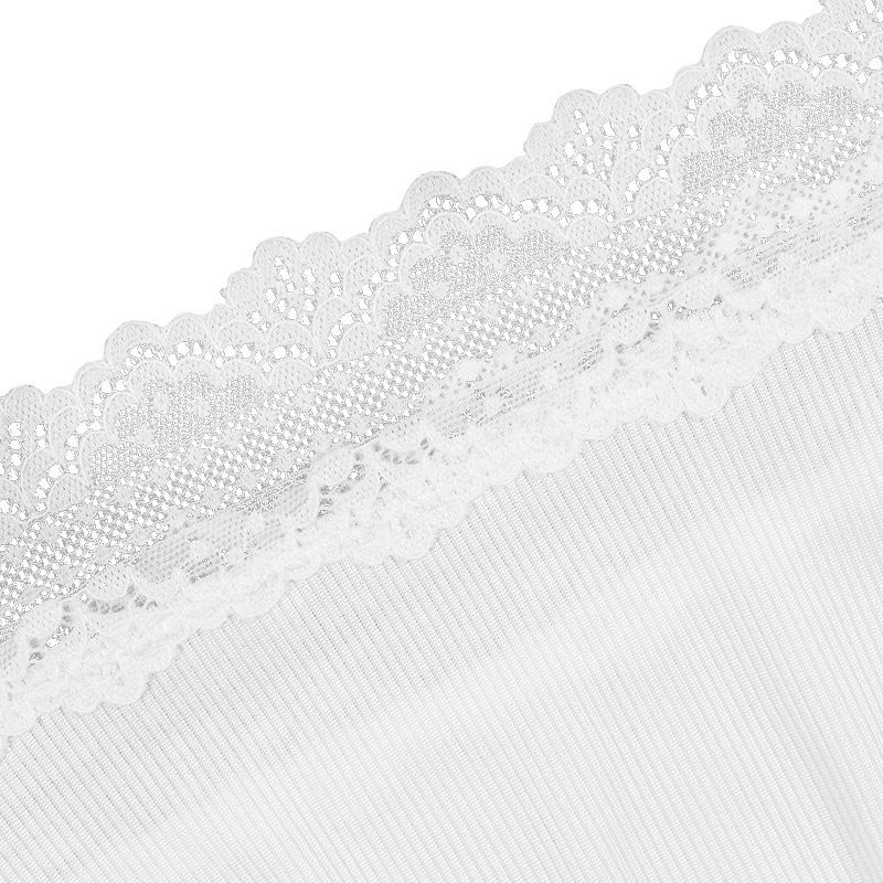 Lace Trim High Cut Brief Panty Castello Clothing Line