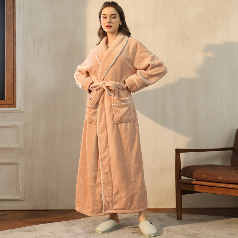 Fluffy Flannel Robe for Women and Men Castello Clothing Line
