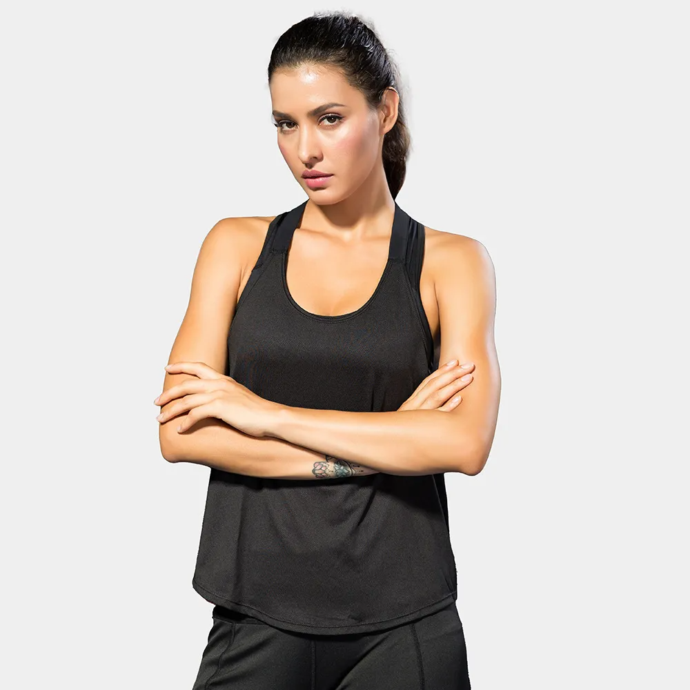 Xyla Sleeveless Racerback Graphic Tank Top workout tops and t-shirts Castello Clothing Line