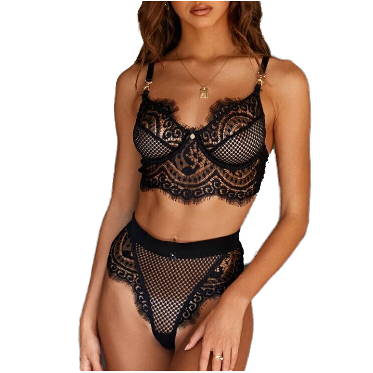 Lace Matching Bra And Panty Set Castello Clothing Line