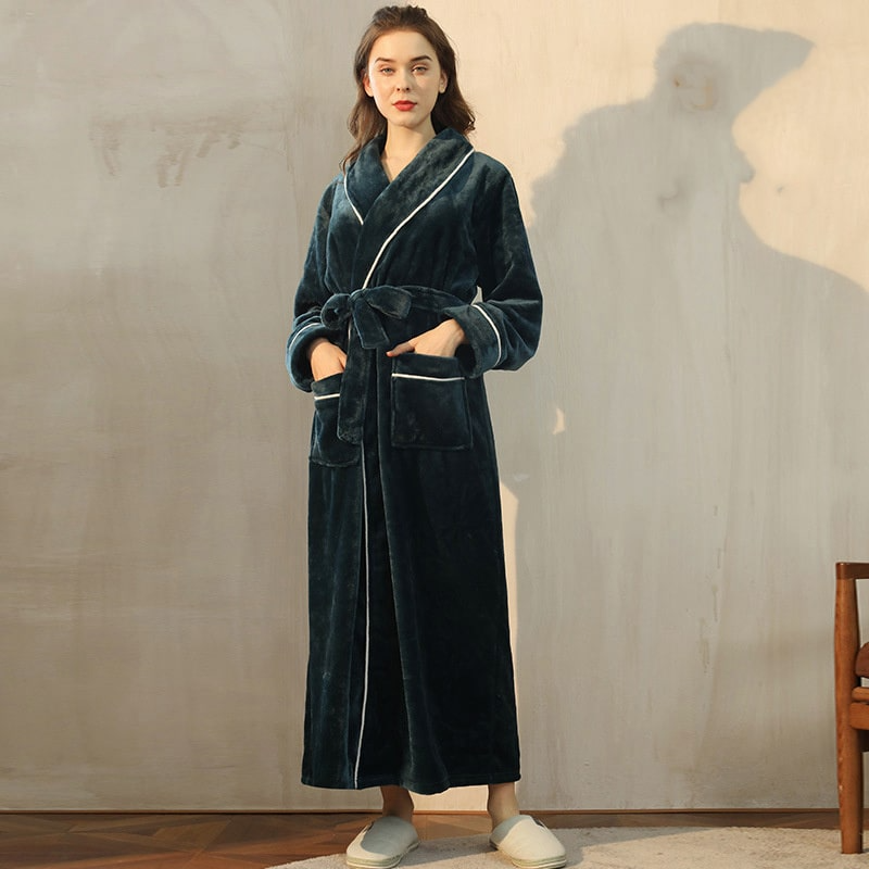 Fluffy Flannel Robe for Women and Men Castello Clothing Line