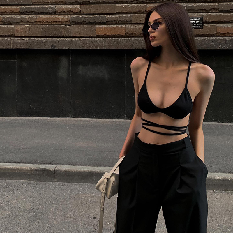 Sizzling Straps Wrap Bralette Castello Clothing Line