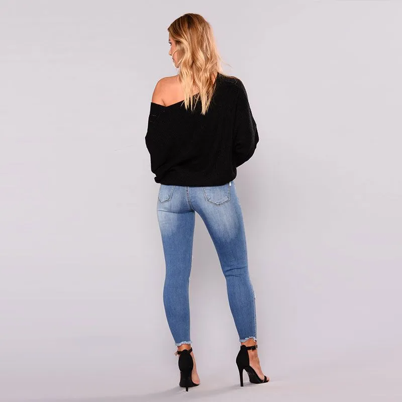Distressed Diva Mid-Rise Jeans Castello Clothing Line