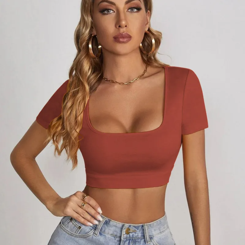 short sleeve crop top