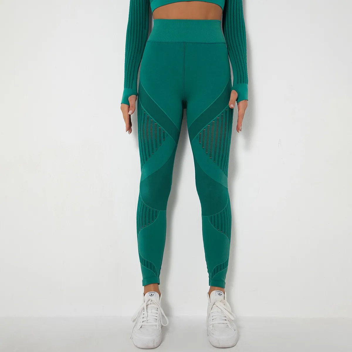 Unstoppable High-Rise Seamless Mesh Panel Leggings leggings Castello Clothing Line