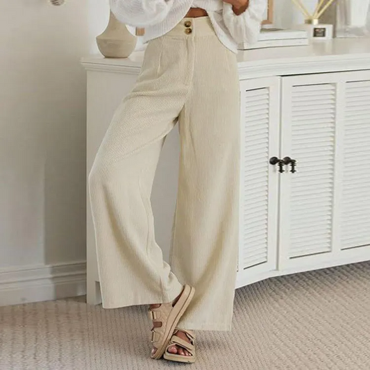 Enigma High-Rise Wide Leg Corduroy Pants women pants Castello Clothing Line