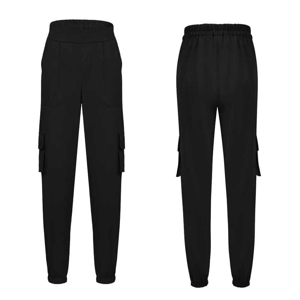 PoshPursuit High-Waist Cargo Jogger Pants Castello Clothing Line