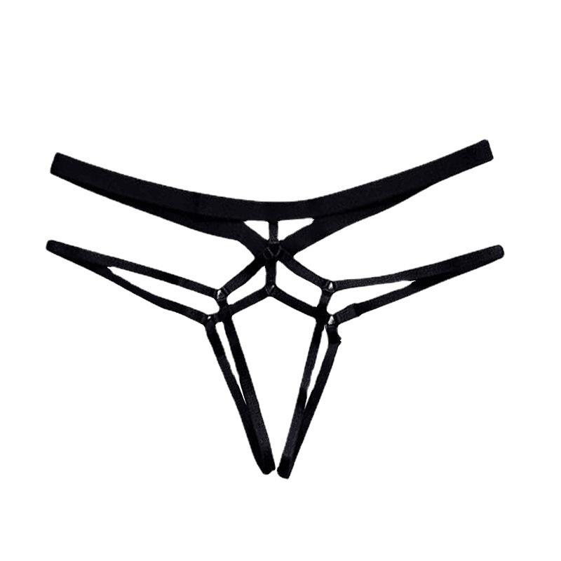 Adjustable Crotchless Panty - Low Waist, Polyester Material  Castello Clothing Line   