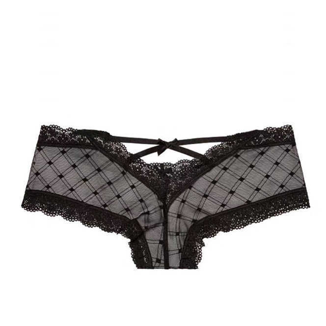 Lace Cut Out Cheeky Panty  Castello Clothing Line   