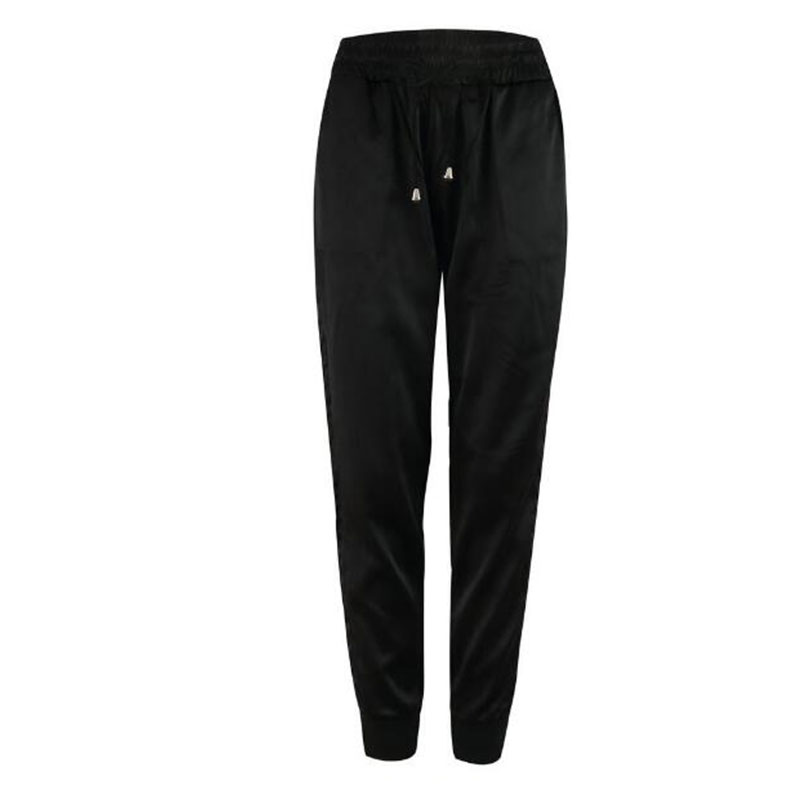 Sloane High-Waist Cropped Side Stripe Jogger Pants Castello Clothing Line