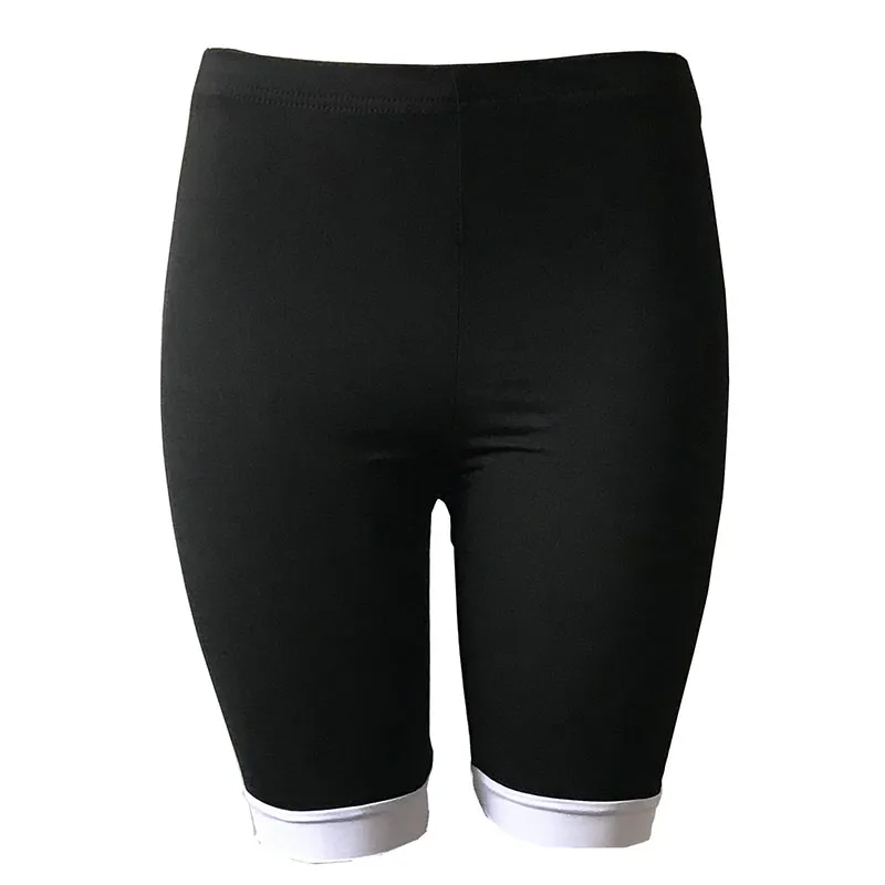 Vivi High-Rise Contrast Hem Biker Shorts Castello Clothing Line