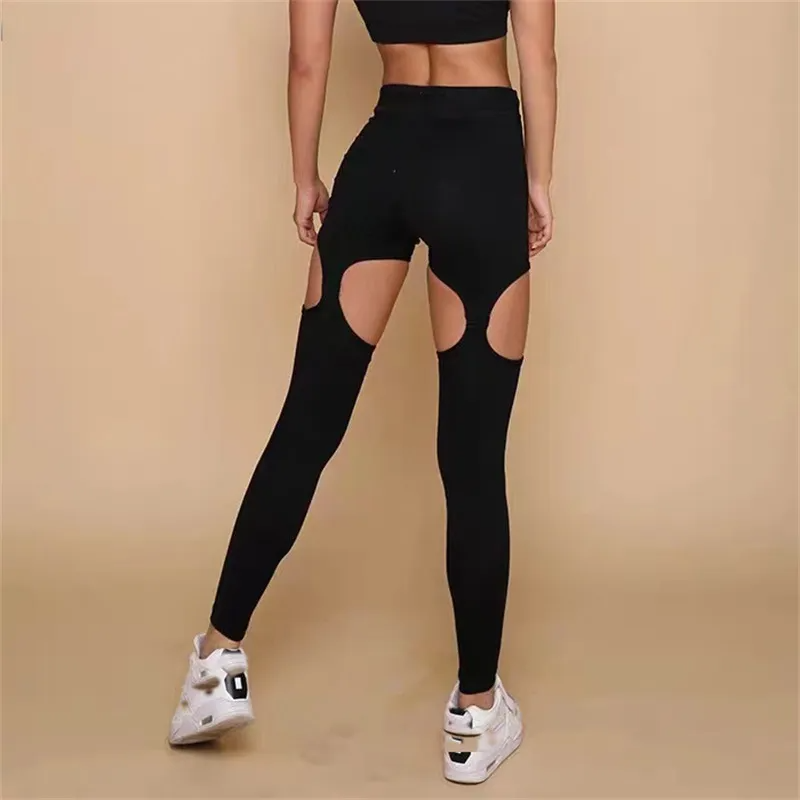 Breakout High-Waist Cutout Seamless Stretch Leggings leggings Castello Clothing Line