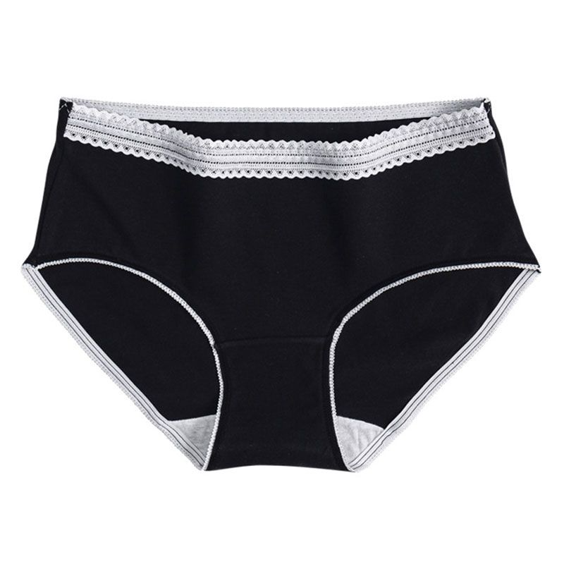 Lace Trim Cotton Briefs  Castello Clothing Line   