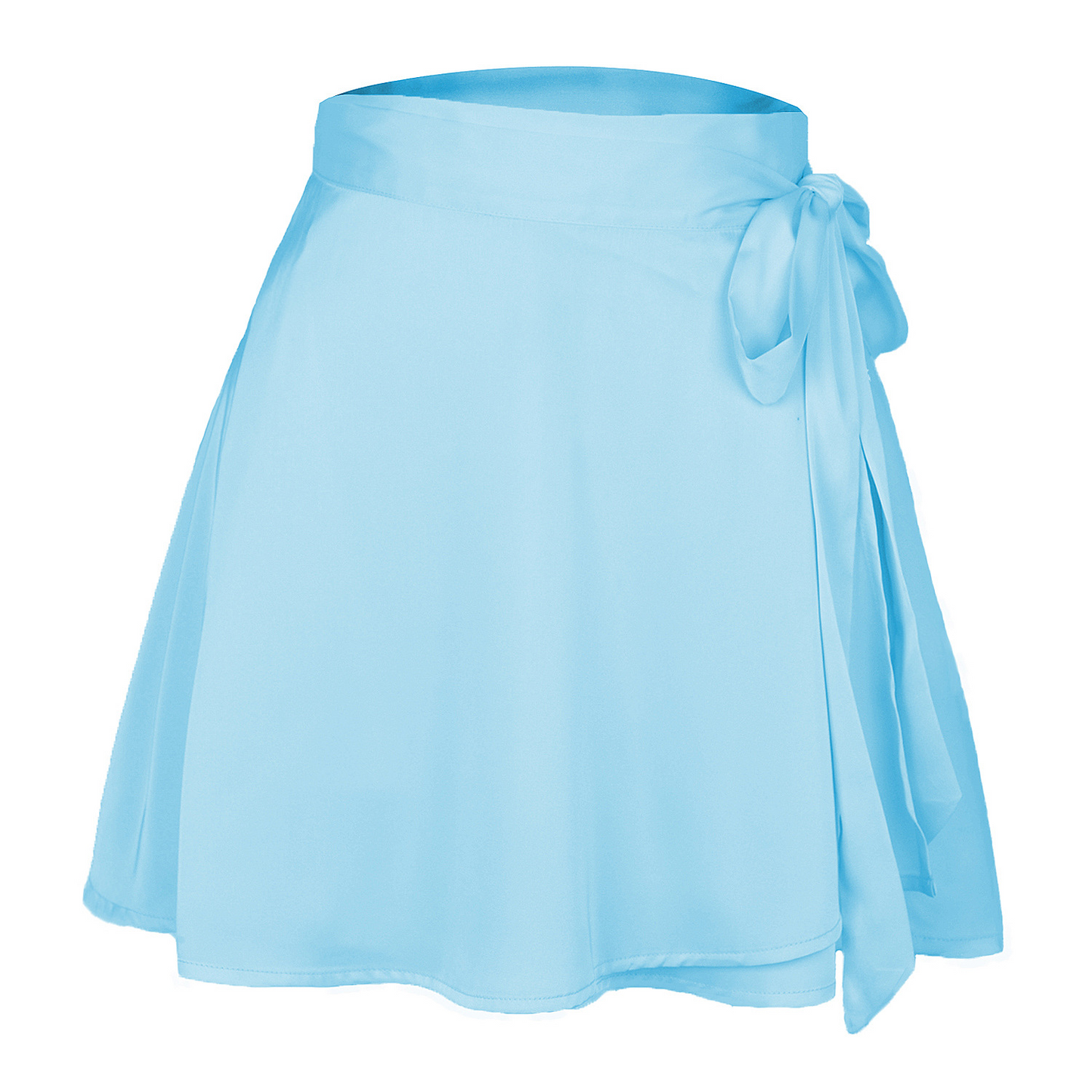 High Waist Satin Wrap Skirt | Side Tie | Free Flowing | Polyester  Castello Clothing Line   