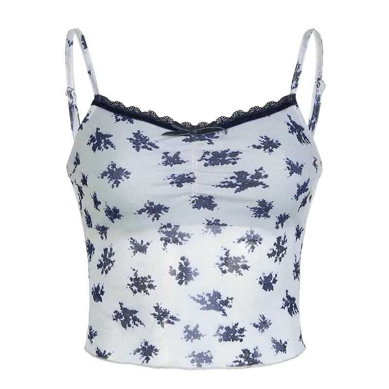 Floral Fantasy Ruched Cami  Castello Clothing Line   
