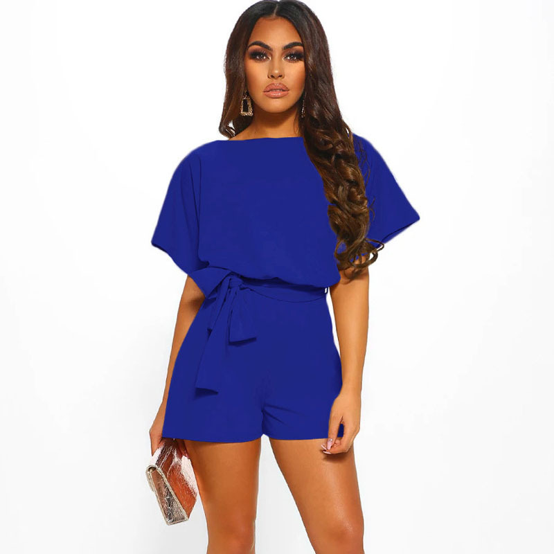 Breezy Glam Tie-Waist Flutter Sleeve Romper  Castello Clothing Line   