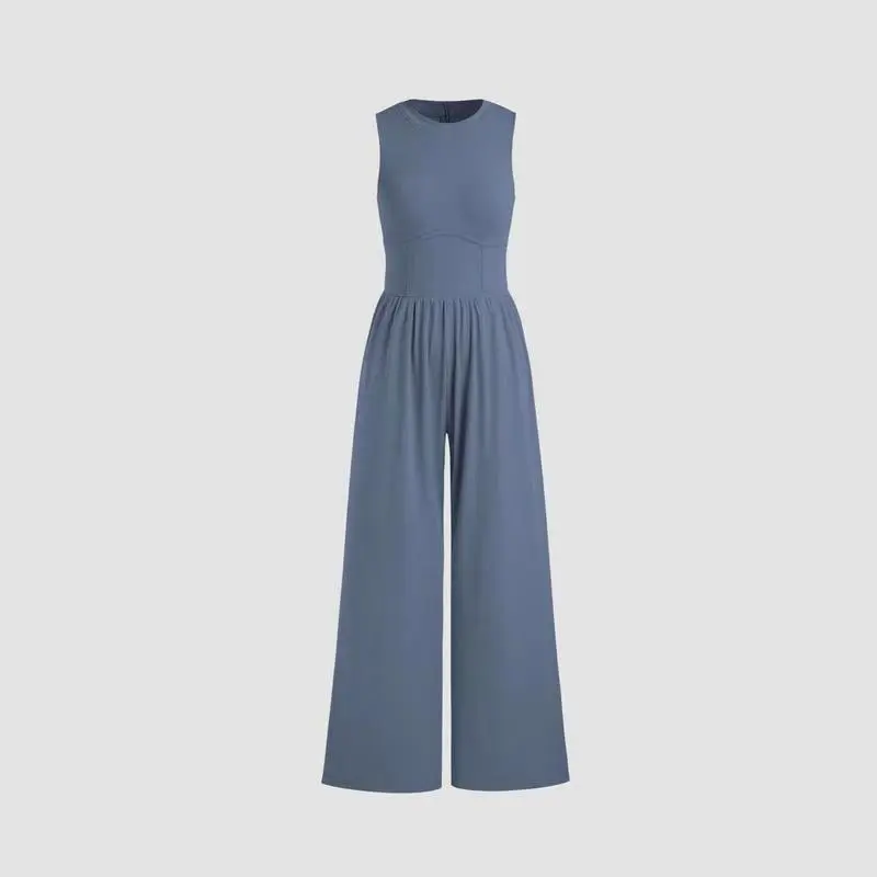 Jora Sleeveless Wide-Leg Bustier Jumpsuit women jumpsuits Castello Clothing Line