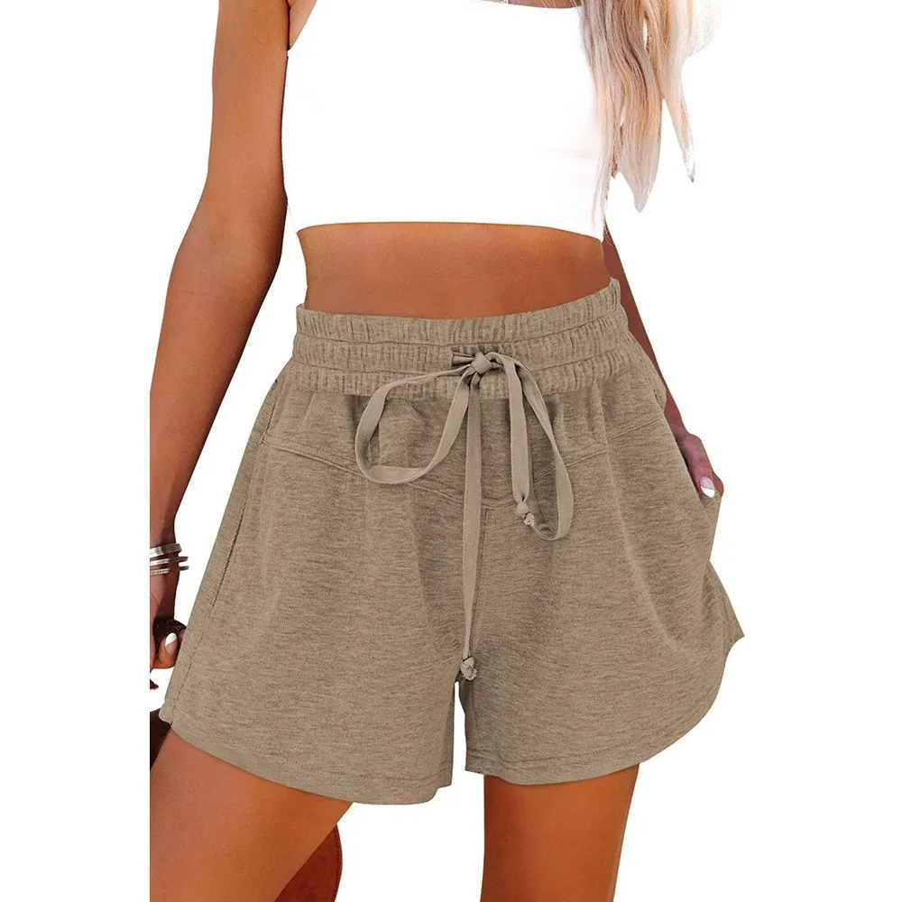 ChillWave High-Waist Drawstring Lounge Shorts  Castello Clothing Line   